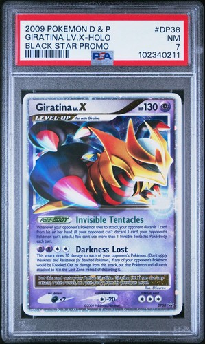 Pokemon PSA 7 Giratina LV.X Holo Black Star Promo #DP38 2009 English