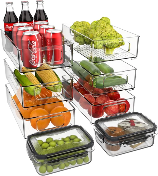 KüHlschrank Organizer , Aufbewahrungsbox KüChe Organizer, Speisekammer Vorratsbe-image