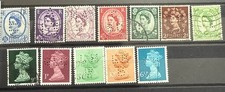 GB 🇬🇧 -lot of used Perfins - Queen Elizabeth II Machins.