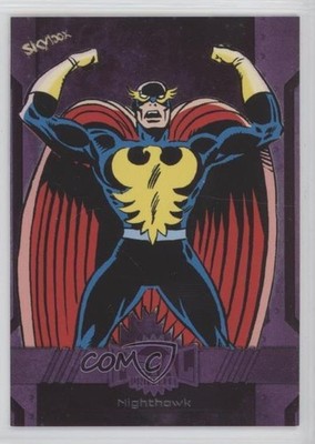 2024 Skybox Marvel Metal Universe Avengers High Series Purple /199 Nighthawk au7