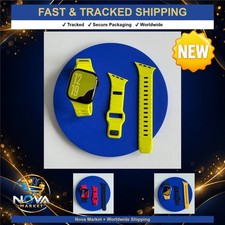 Silicone Sport Band for Apple Watch Ultra 49mm 46mm 45mm 44mm 41mm 40mm iWatch