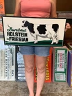 Vintage Style Metal Sign Holstein Dairy Cows 12x24 Made in USA