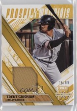 2019 Panini Elite Extra Edition Prospect Materials Gold 75/99 Trent Grisham 0s3