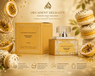 Lattafa Decadent Delights Passion Fruit Macaron EDP 1.7 oz 50ml Unisex Perfume
