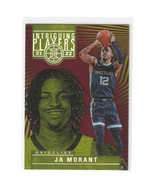 2021-22 Panini Illusions Intriguing Players Insert Asia Red Yellow #11 Ja Morant