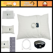 "King Size Grounding Pillowcase 20x36 - 5 Silver Fiber, 95 Organic Cotton, Inc