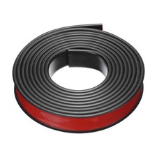 U-Shape Edge Banding, 9.8Ft x 25mm TPE Self-Adhesive Veneer Edging Black 