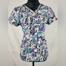 Dickies Abstract Print Scrub Top