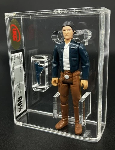 Vintage Star Wars Figure Han Solo Bespin HK UKG 90% GOLD!!! No AFA
