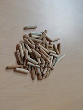 100 Pcs. 10 Wood Dowel FREE 2 inch x 7/16 inch Fluted, for Furniture