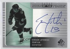 2001-02 SP Authentic Sign of the Times Trevor Letowski #TL Auto 7p4