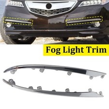 Pair Front Bumper Fog Light Trims Chrome Molding Fit 2015 2016 2017 Acura Tlx Pair Front Bumper Fog Light Trims Chrome Molding Fit 2015 2016 2017 Acura Tlx