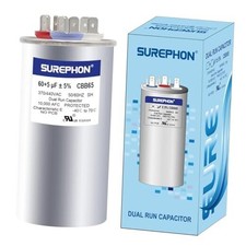 60/5 Mfd Ac Capacitor 370V or 440V 50/60Hz CBB65B Air Conditioner Capacitors