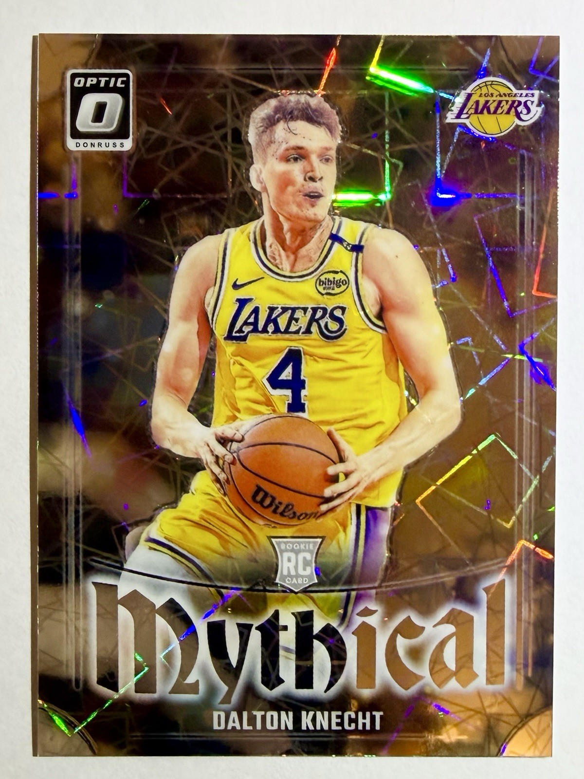 2024-25 Donruss Optic Mythical #5 DALTON KNECHT Rookie RC Lakers Case Hit SSP