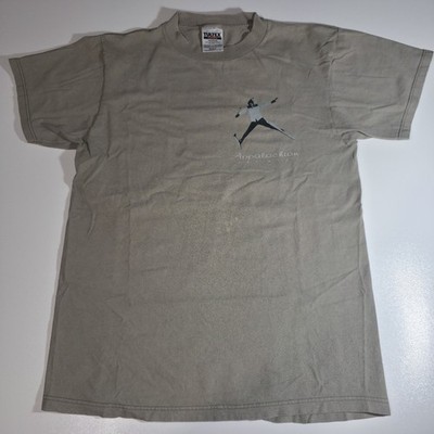 Appalachian Skiing T Shirt Mens Medium Beige Tultex Graphic Back Print 90s
