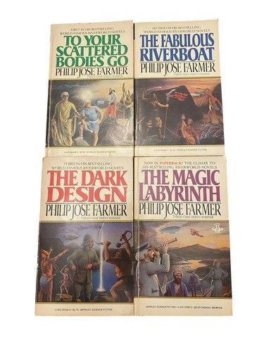 Lot of 4 Riverword Series Books~Philip Jose Farmer~PB~Science Fiction