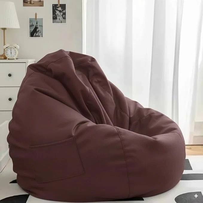 Funda sofá silla Bean Bag e imitación cuero para vivir XXXL sin relleno Foto 3 de 4