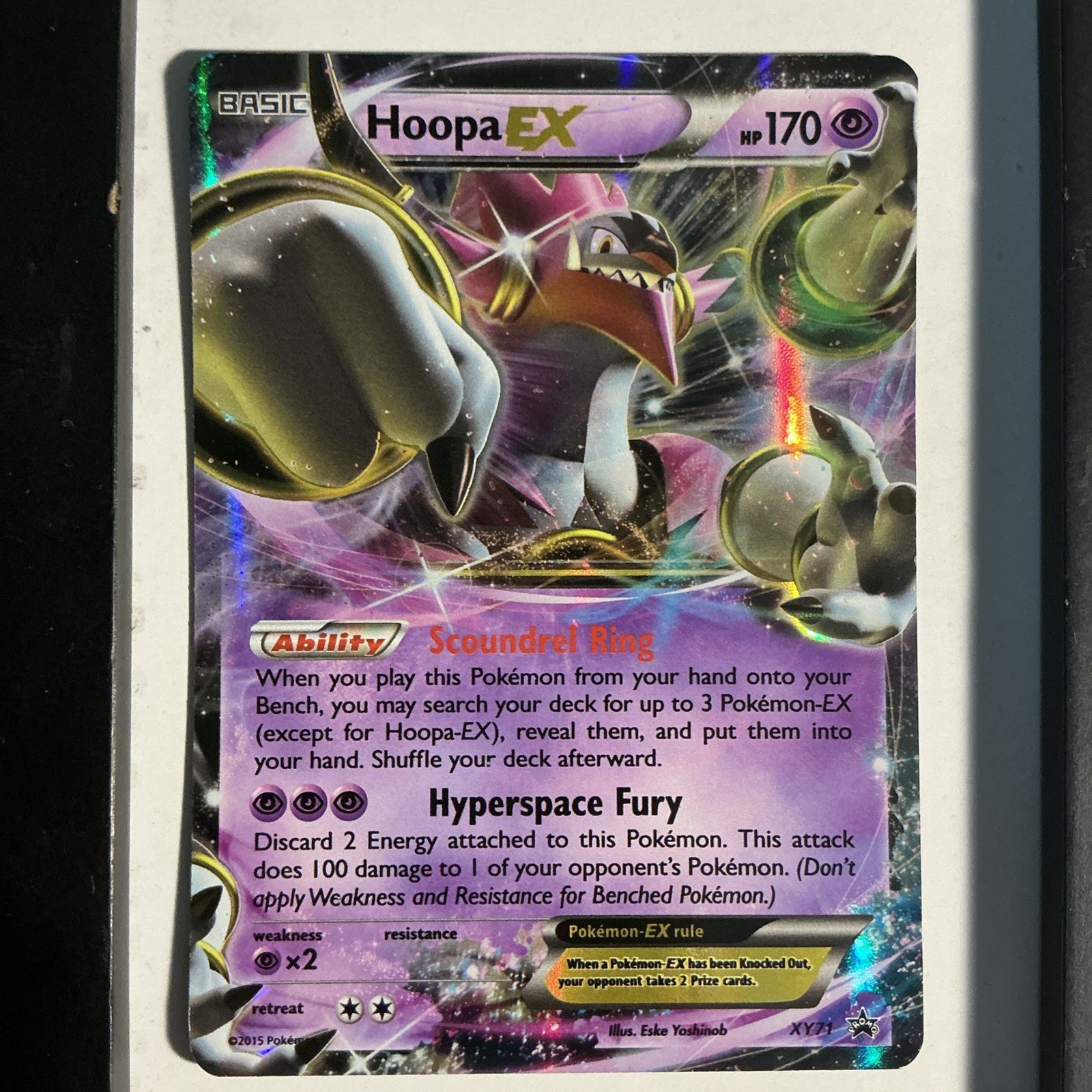 2015 Pokémon Hoopa EX XY71 Promo XY Black Star Promos Holo