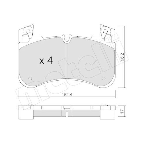 Kit plaquettes de frein Metelli pour restaurer le freinage Land Rover