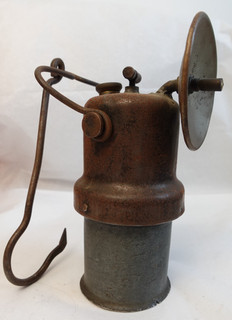 Rötelmann Bajonett Verschluss Karbidlampe Grubenlampe