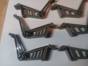 B Lego Lot 6 Large Insectoid Legs Old Dark Gray 30212 6977 9736 6919 6969