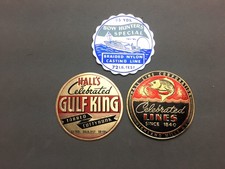 Vtg Hall's Celebrated Fishing Line Label Lot 3 Old Stock Gulf King, Bow Hunters