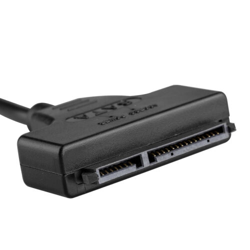 SATA 2.5" SSD to USB Data Power Cable External 7+15 22pin HDD Drive Adapter Cord - Picture 2 of 6