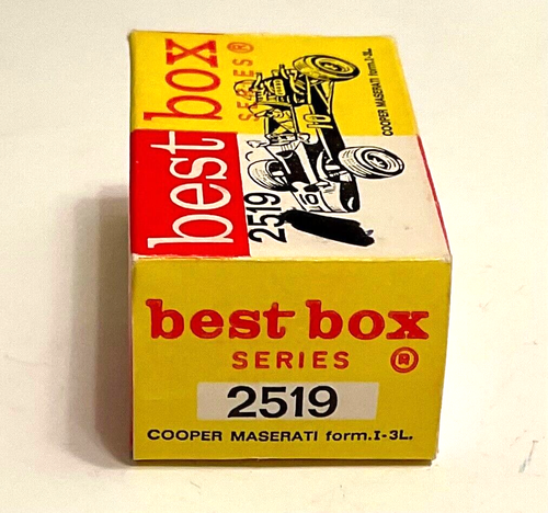 BEST BOX Made in Holland 1/60 COOPER MASERATI F 1 3L #2519 original boxed c 1967 - Picture 9 of 10