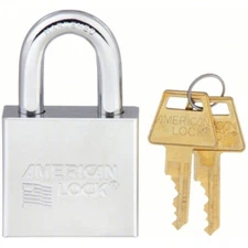 AMERICAN LOCK A5260KA Heavy Duty Solid Steel Keyed Padlock Re-keyable - NEW NOS