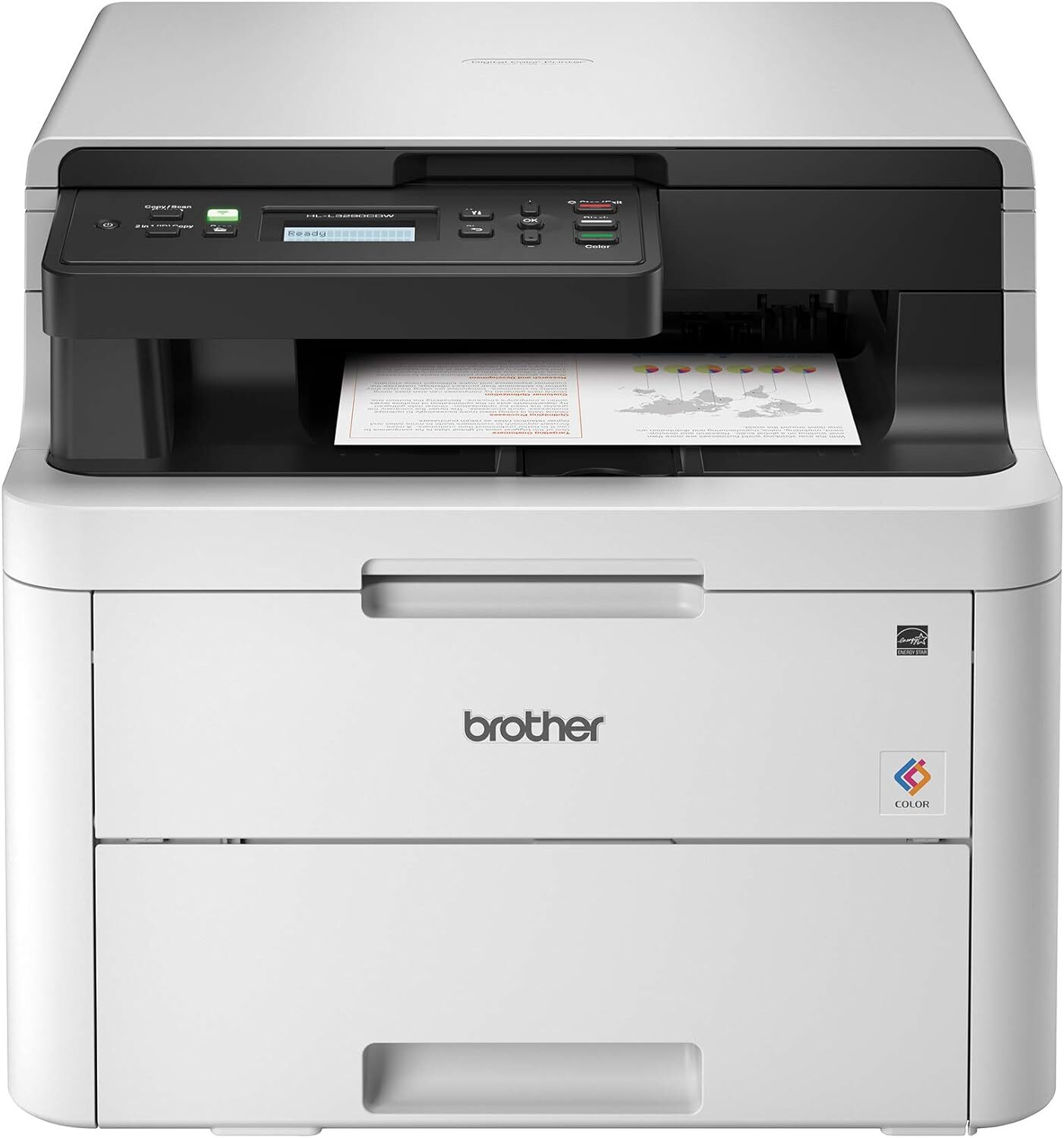 Brother HL-L3290CDW Wireless Color Laser Printer Wi Fi Direct and USB interfaces