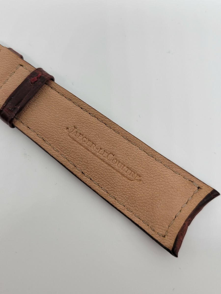 Authentic UNWORN Jaeger LeCoultre 21x18 LONG Brown Alligator