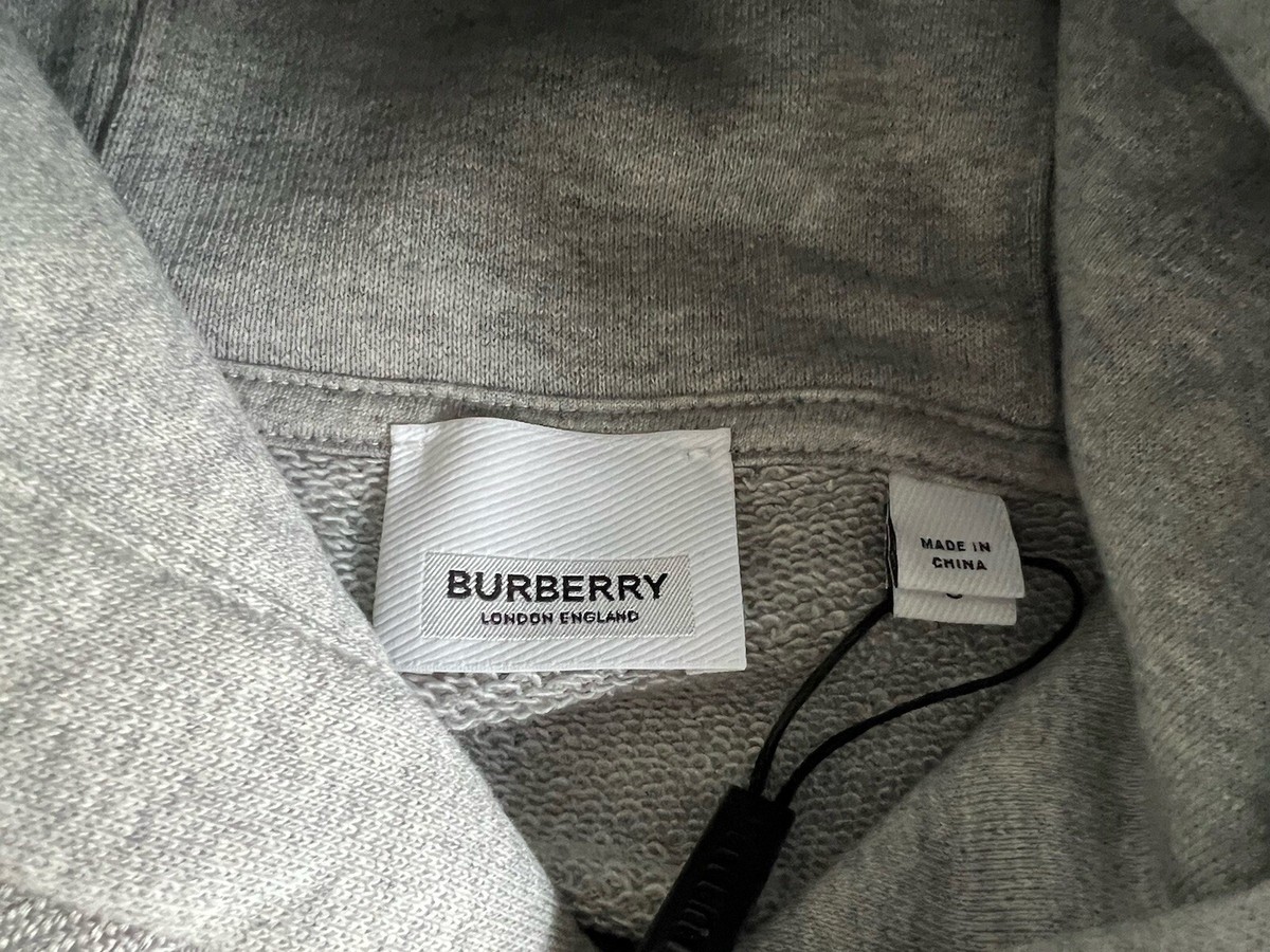 NWT Authentic Mens BURBERRY ALBIAN COTTON TB LOGO Pullover