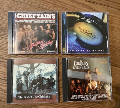 Lot of 4 The Chieftains CDs: Another Country, Best of, Plank Road, Nashville