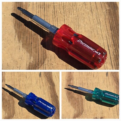 NOS Picquic DASH 7 Compact Multi-Bit Screwdriver 6in. Long 7 piece Set Canada