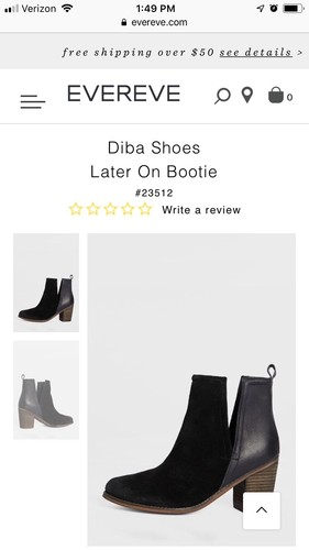 diba shoes later on bootie