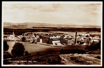 Falkland vom Hügel - Fife Schottland Stadtansicht Vintage Postkarte