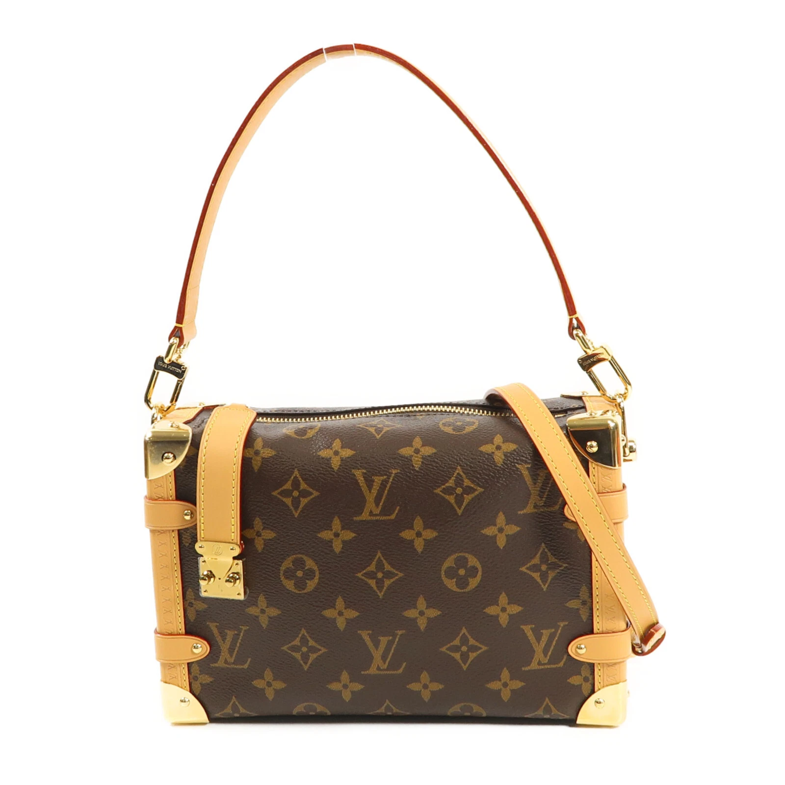 LOUIS VUITTON（LV） Borsa a tracolla Louis Vuitton LV GHW baule laterale M46358 monogramma marrone
