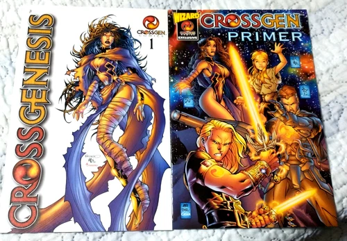 CrossGen Comics Crossgenesis #1 and Wizard Crossgen Primer Lot of 2 books