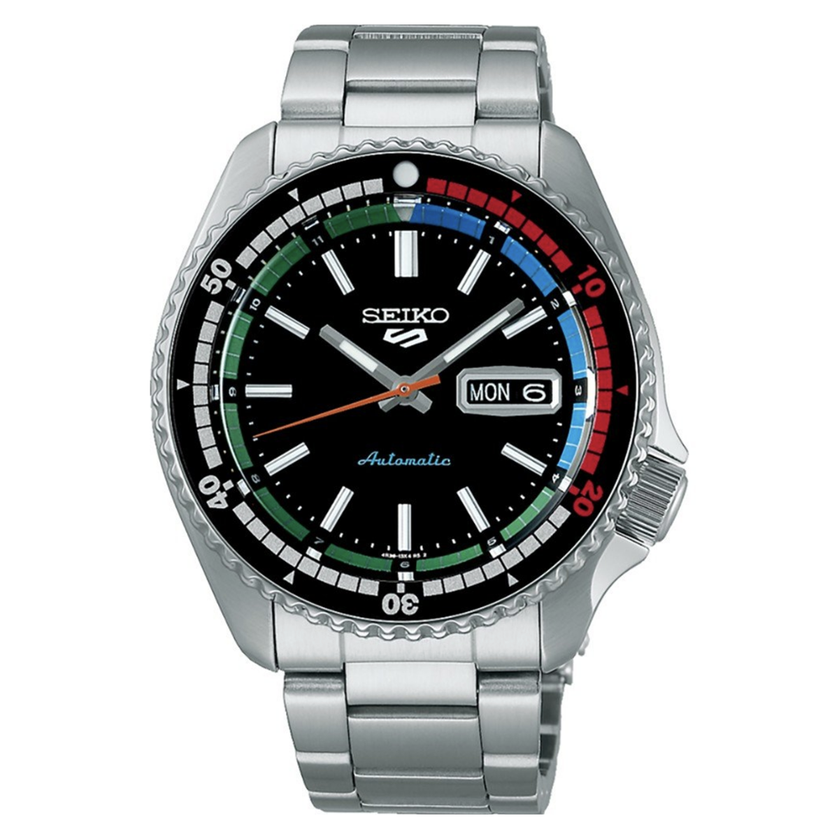 Seiko 5 Orologio 55 Anniversary Nero New Regatta Special edition SRPK13K1