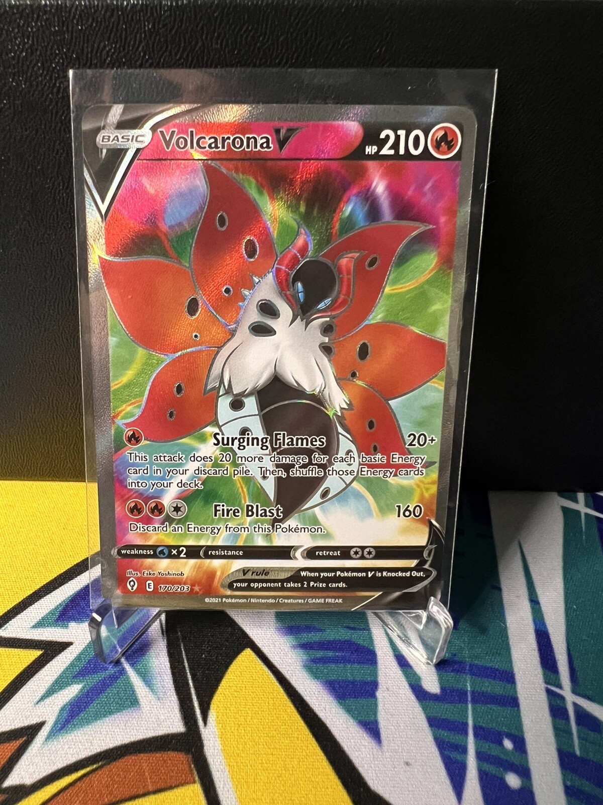 Volcarona V 170/203 Evolving Skies Full Art Ultra Rare Pokemon TCG NM