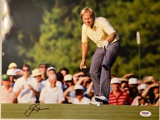 Jack Nicklaus Autographed 11x14 Photo PSA DNA Full Letter