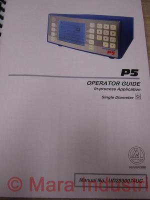 Marposs UD2930074UC Operating Guide Manual