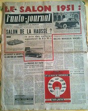 L'AUTO-JOURNAL n°38 du 09/1951;La Rosengart/ Monte Carlo/ Callista Sport/ Vedett
