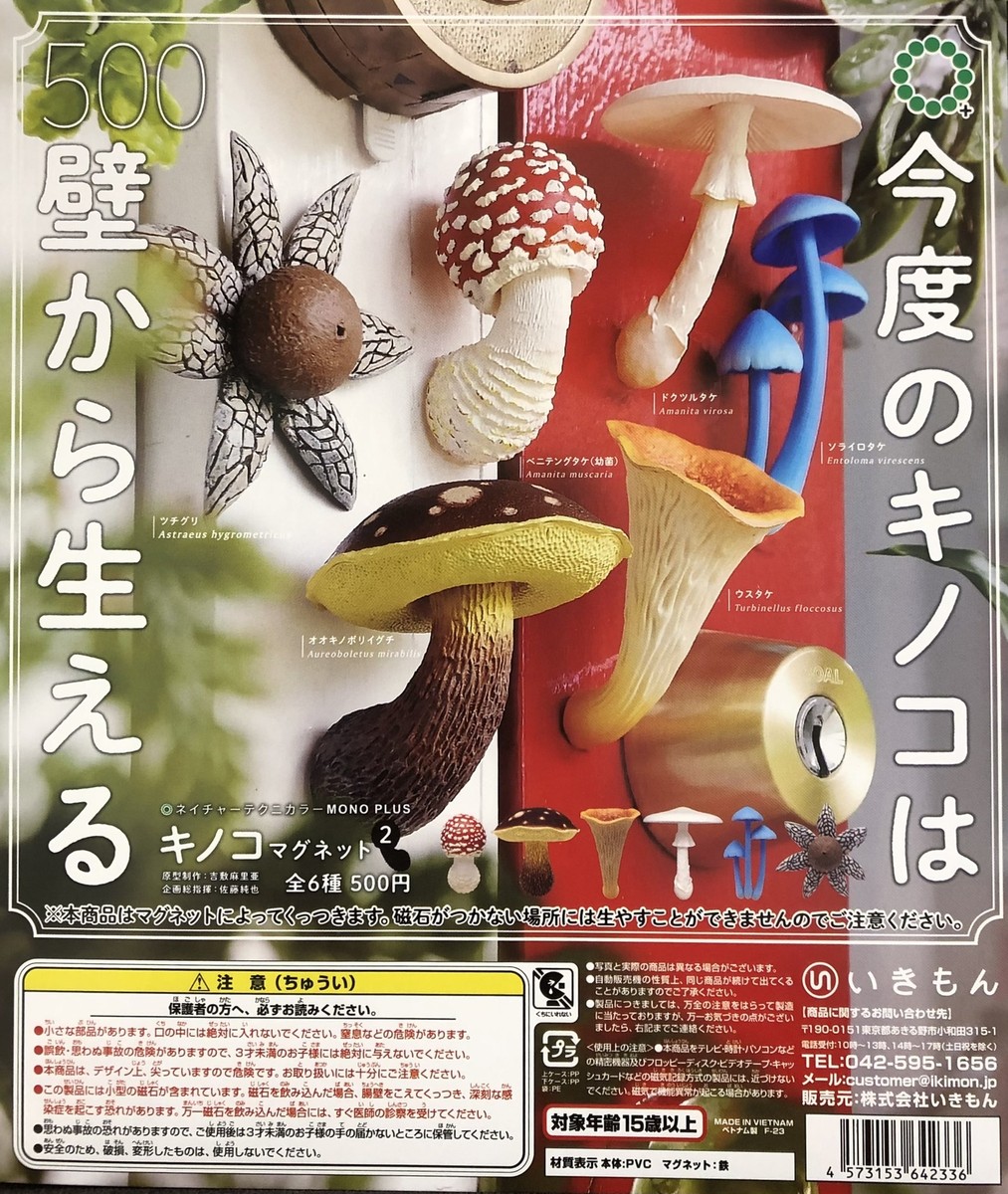 mushroomページ Nature Technicolor MONO PLUS Mushroom Magnet 2 All 6 Types