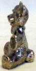 Vintage MINIATURE PEWTER Teddy Bear 1.5" TALL X 1+" WIDE X 0.5" DEEP — photo 2