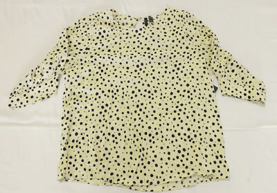Vero Moda Women's Malma 3/4 Sleeve Woven Blouse CD4 Birch Size XL NWT