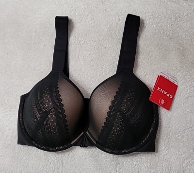 SPANX Bra-LLelujah Illusion Lace Black Toast Oatmeal Underwire Bra