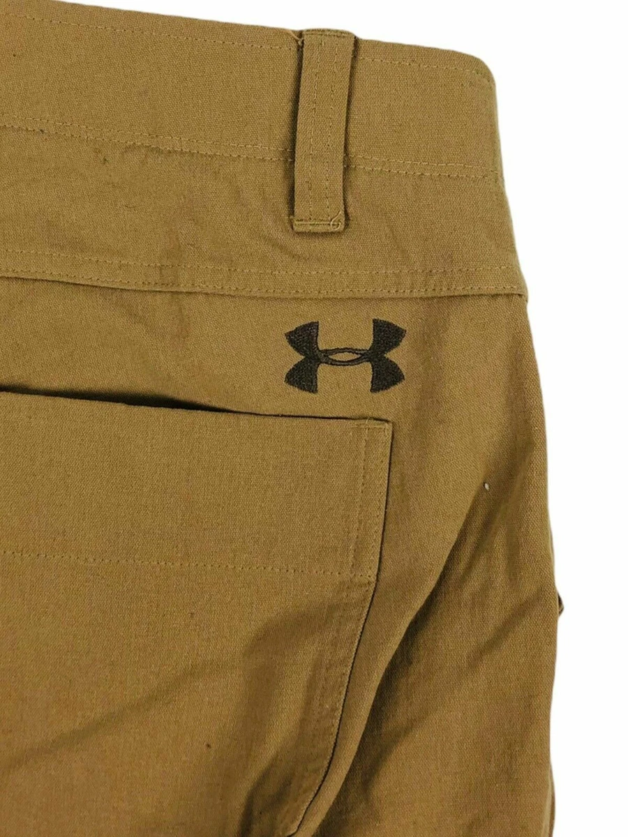 Under Armour Mens 40 X 32 UA Grit Cargo Pants Heavy Nylon Tan 1254260 265  New