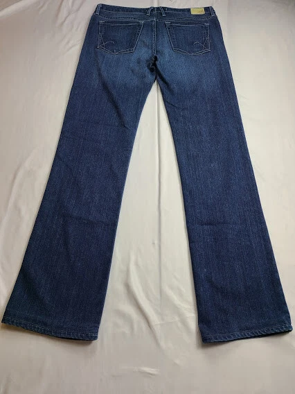 Pantalones de mezclilla para mujer Agave Nectar talla 33x32 (MEDIDO) Mariposa clásicos rectos azules Foto 2 de 4