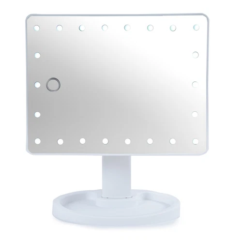 22 LED Makeup Vanity Mirror with Touch Sensor Portable Cosmetic Mirror Travel - Picture 12 of 13